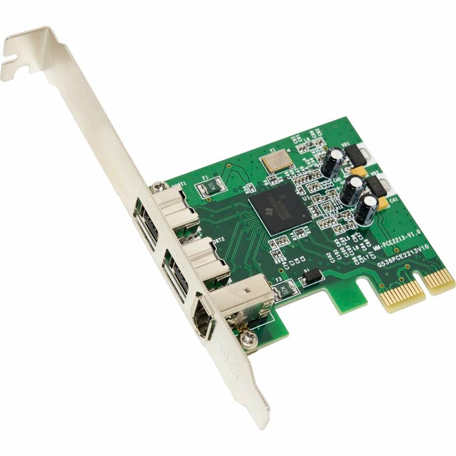 SYBA Multimedia Combo 2x 1394b + 1x 1394a Firewire Ports PCI-Express Controller Card TI Chipset
