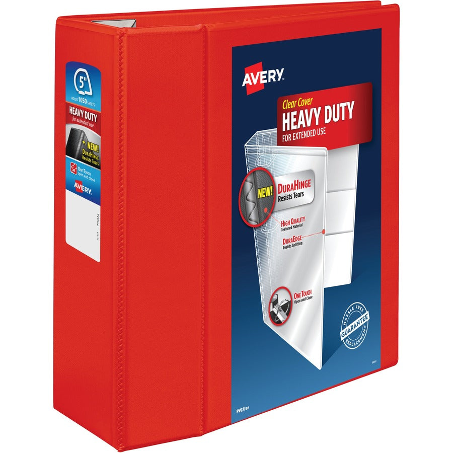 Avery® Heavy-Duty View Red 5" Binder (79327)