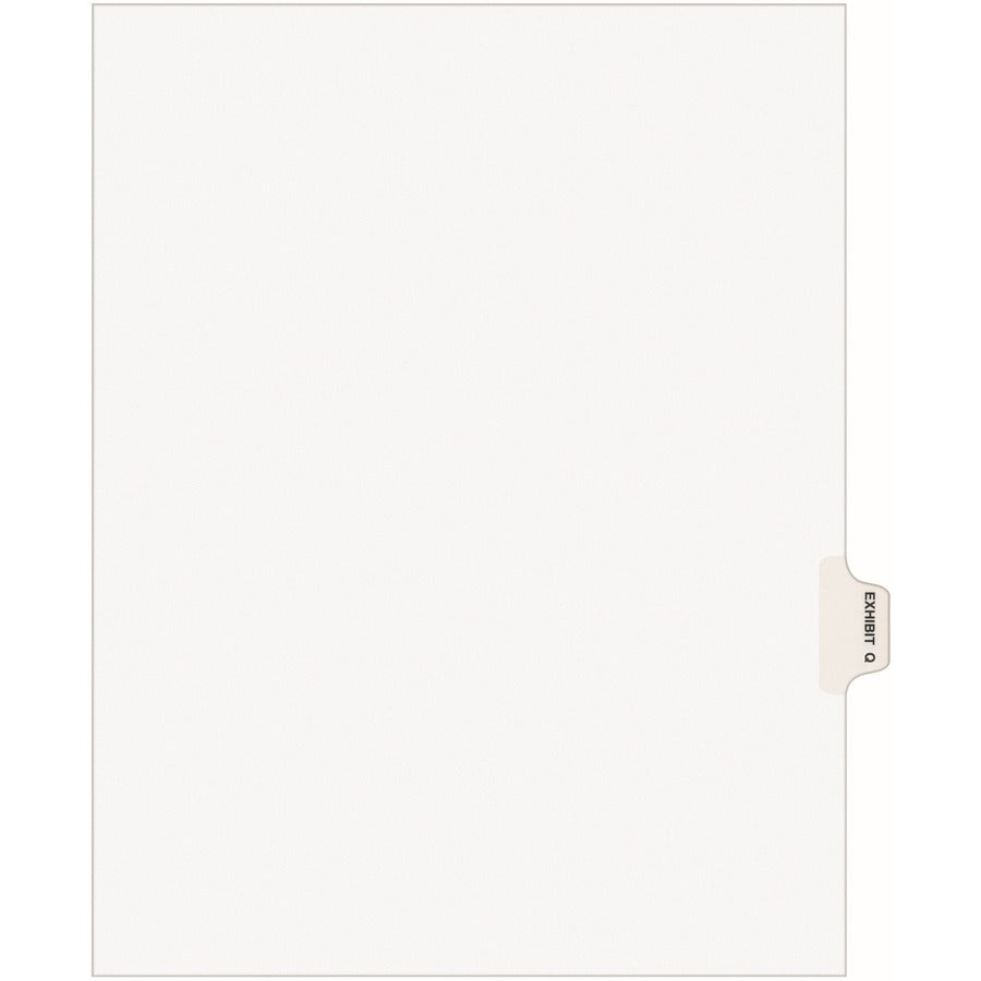 Avery® Individual Legal Dividers Avery® Style Letter Size Side Tab EXHIBIT Q (1387)