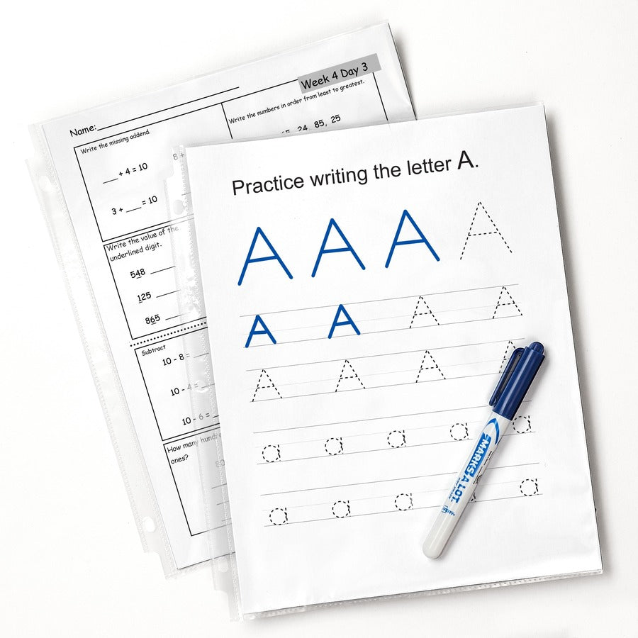 Avery® Standard Weight Clear Sheet Protectors Acid-Free Archival Safe Top Loading 25 Protectors (75530)