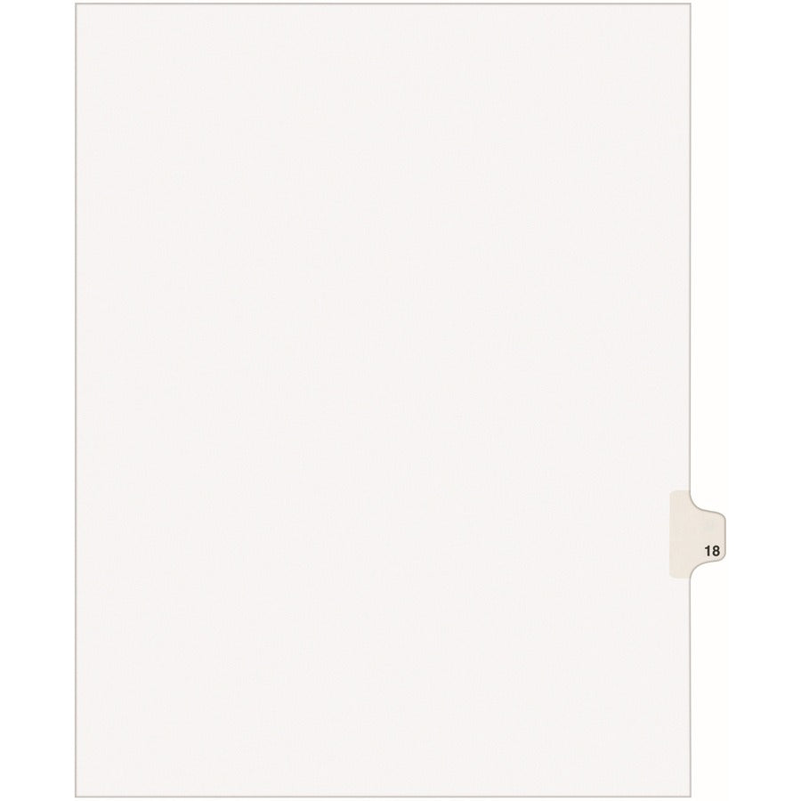 Avery® Individual Legal Dividers Avery® Style Letter Size Side Tab #18 (1018)