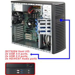 BLACK SC732D4 DESKTOP CHASSIS