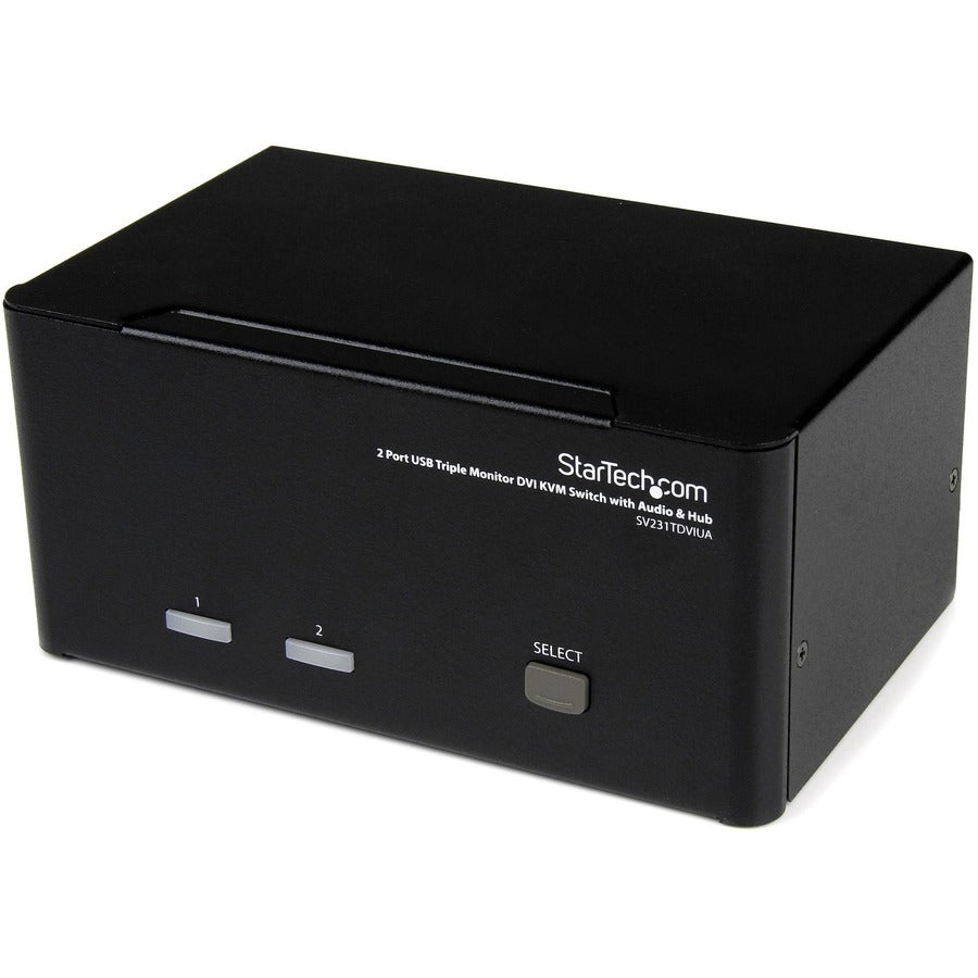 2 PORT TRIPLE MONITOR DVI KVM