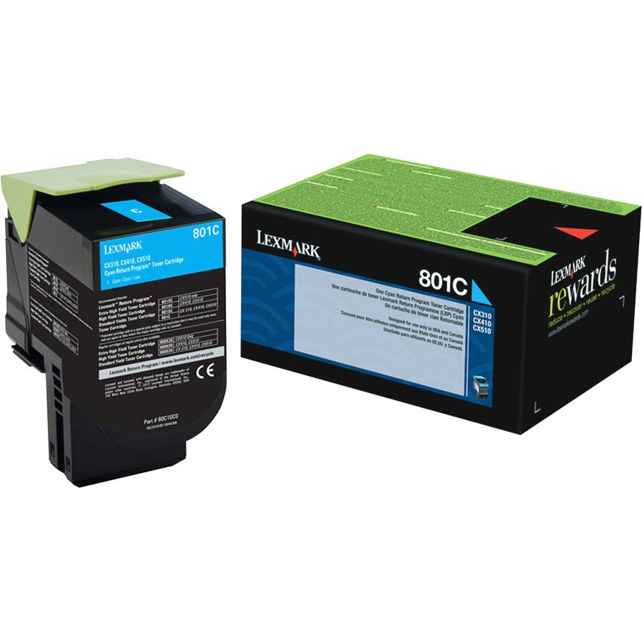 801C CYAN RETURN PROGRAM TONER
