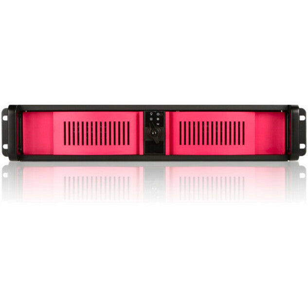 iStarUSA 2U Compact Stylish Rackmount Front-Mounted PSU Chassis Red