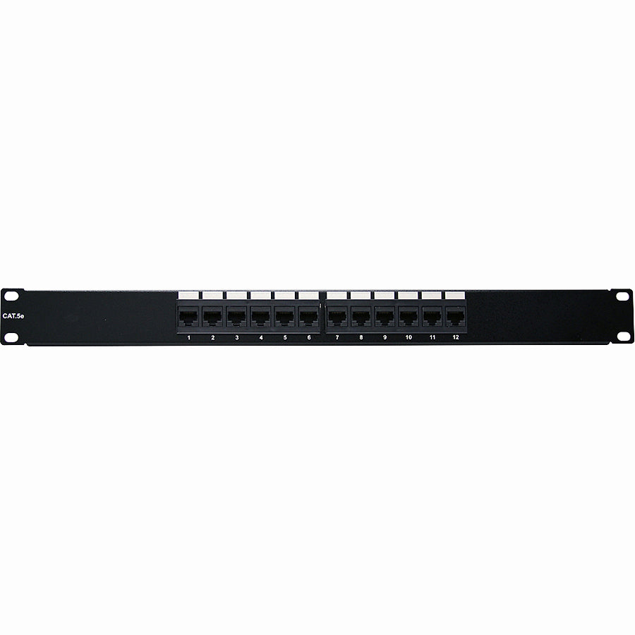 12PORT CAT5E PATCH PANEL 1U