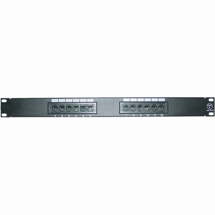 12PORT CAT6 CAT5 PATCH PANEL 1U