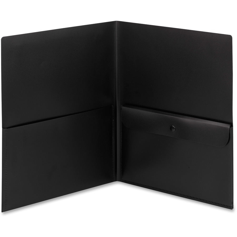 Smead Poly Two-Pocket Folders with Security Pocket