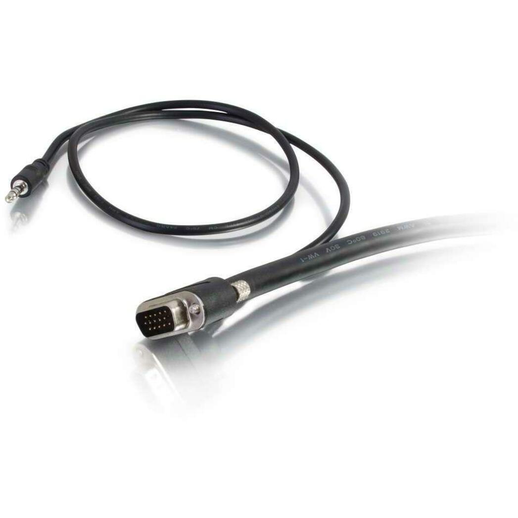 C2G 50ft VGA Video + 3.5mm AUX Stereo Audio Cable - In Wall CMG-Rated - M/M