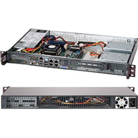BLACK 1U MINI SC505 CHASSIS W/
