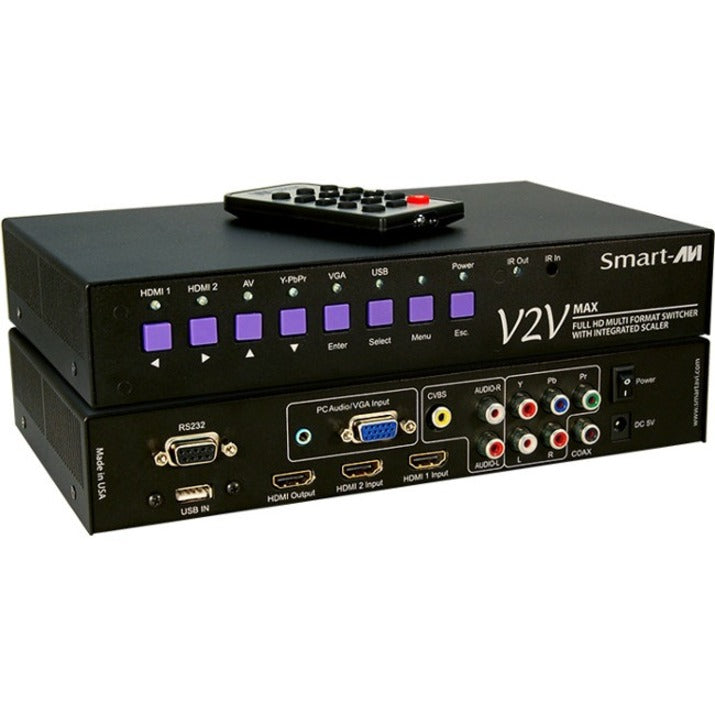SmartAVI Full HD Multi Format 6-Port Switcher with Integrated Scaler