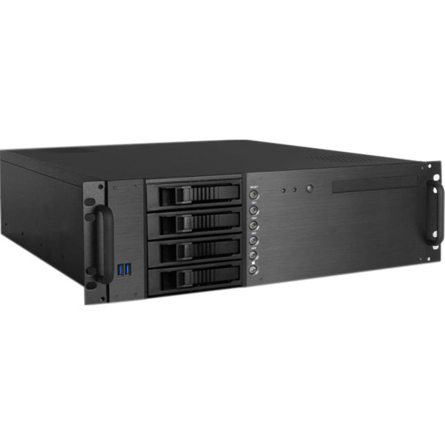 iStarUSA 3U Compact 4 x3.5" Bay Hotswap microATX Chassis Black