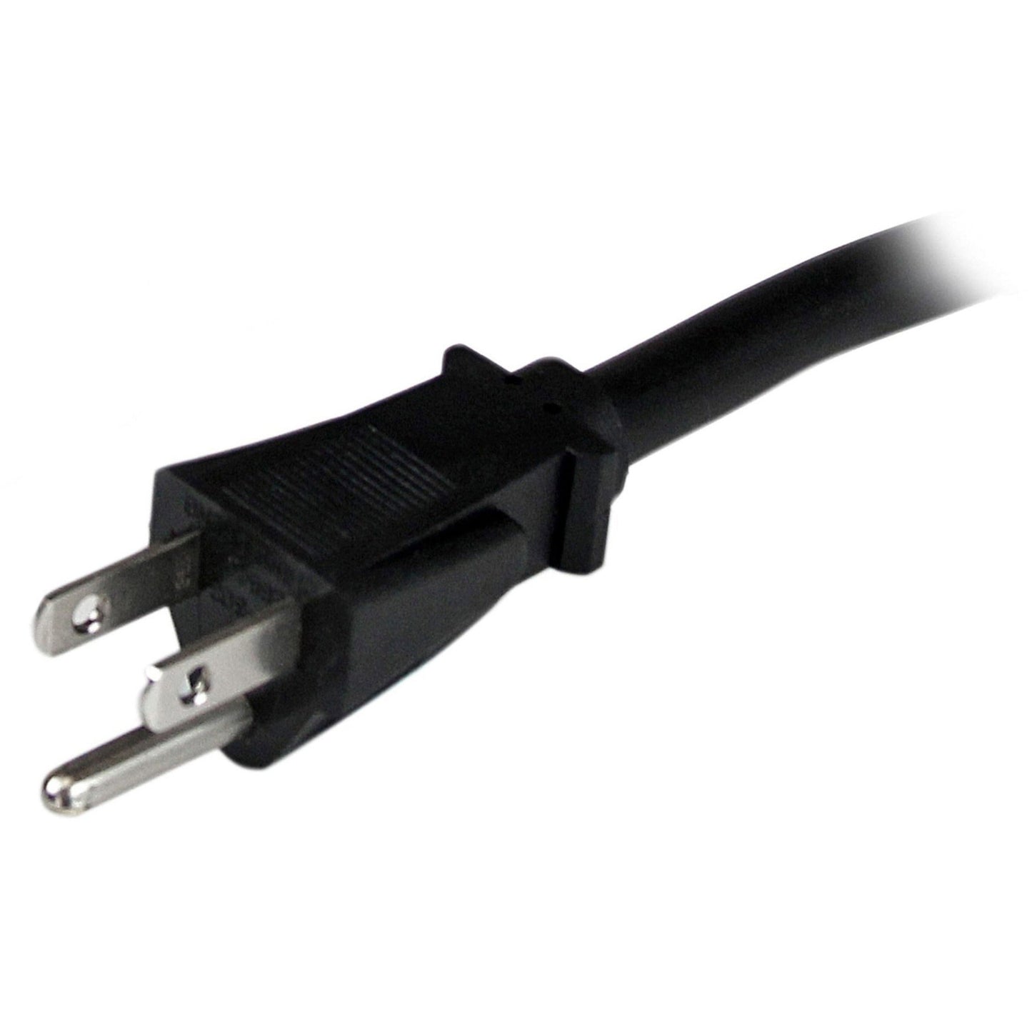 StarTech.com 8ft (2.4m) Heavy Duty Power Cord NEMA5-15P to C15 15A 125V 14AWG Replacement AC Computer PC Power Supply Cable