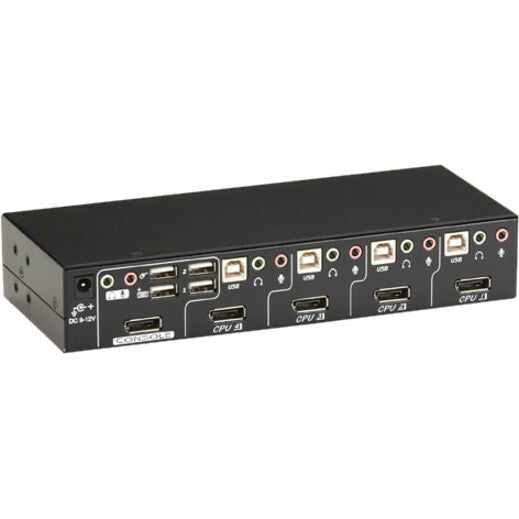 Black Box ServSwitch DT KVM Switch DisplayPort with USB and Audio 4-Port