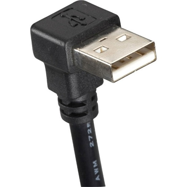 Black Box USB 2.0 Cable - Type A Male (Right Angle) to Type A Female 4-ft. (1.2-m)
