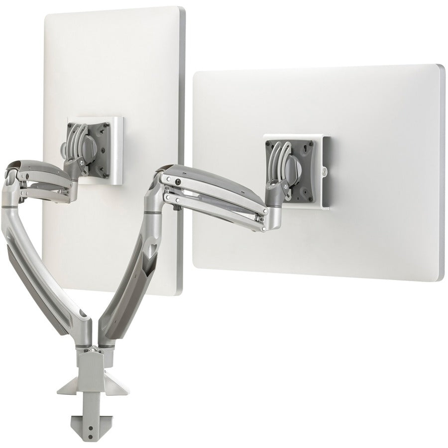 Chief Kontour Dual Arm Display Desk Mount - For Displays 10-32" - Silver