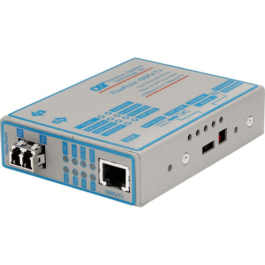 Omnitron Systems Fast Ethernet Fiber to Copper Media Converter