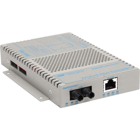 Omnitron Systems Multi-port 10/100 Media Converter with Power over Ethernet (PoE/PoE+)