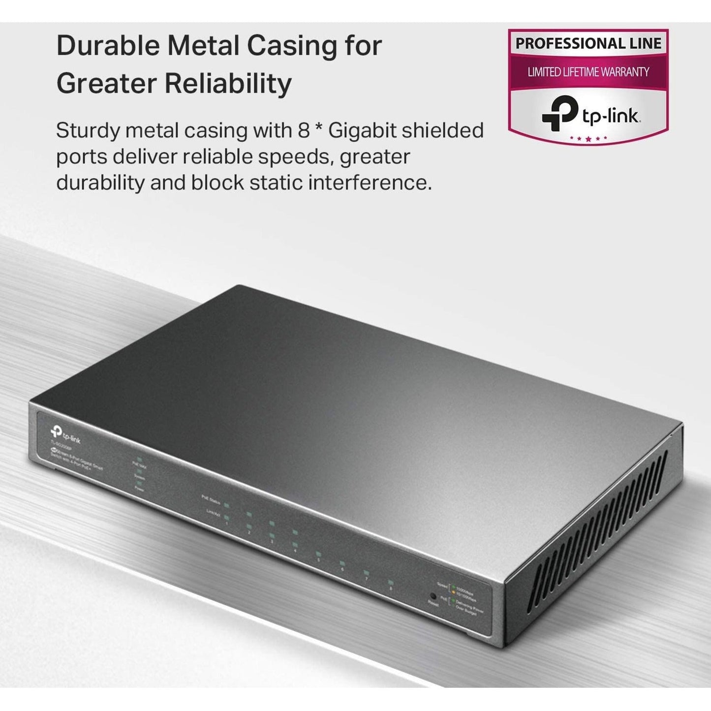 TP-LINK TL-SG2008 - 8-Port Gigabit Smart Managed Switch