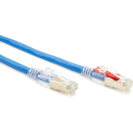 Black Box CAT6A 650-MHz Locking Snagless Patch Cable S/FTP CM PVC BL 7FT