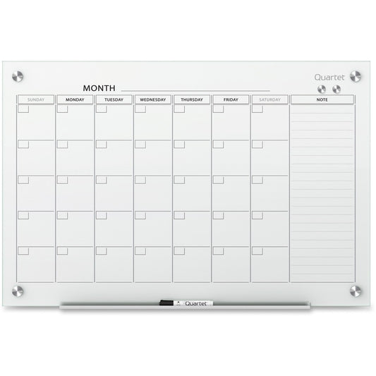 Quartet Infinity Glass Dry-Erase Calendar Board