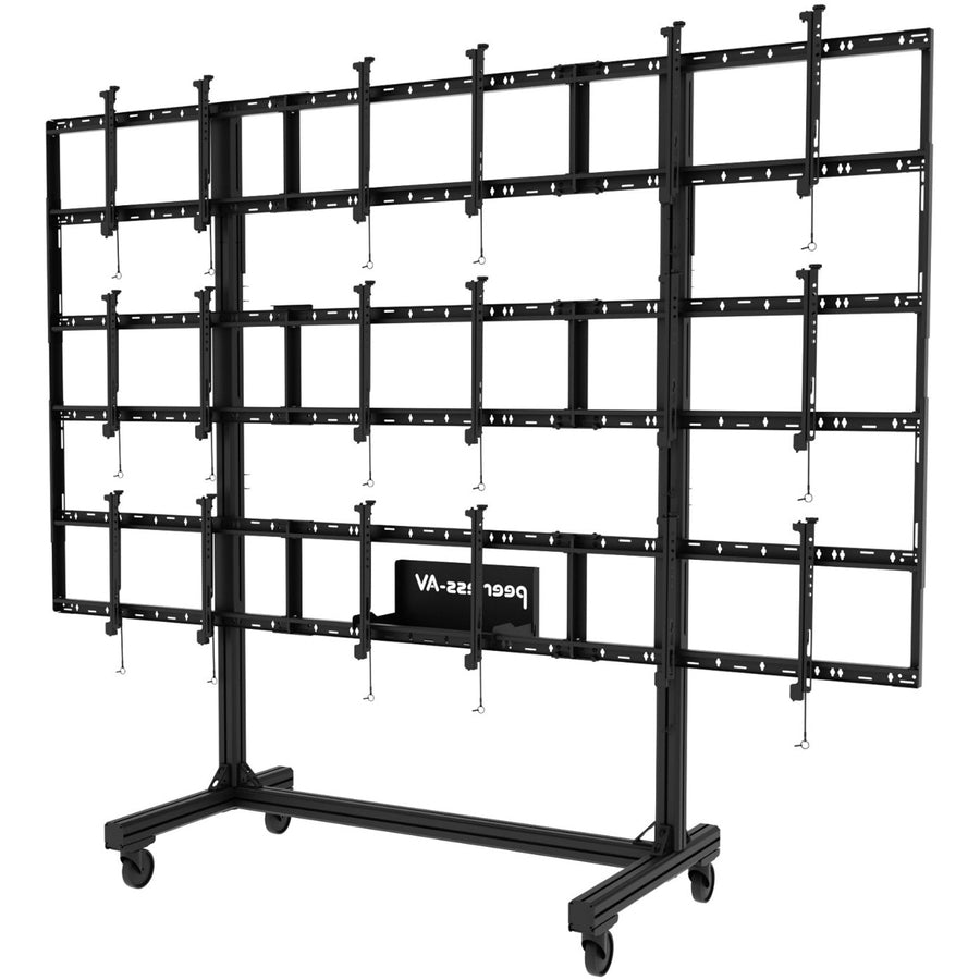 PORTABLE 3X3 VIDEO WALL CART