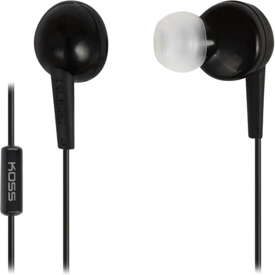 BLACK EARBUD WITH MICROPHONE