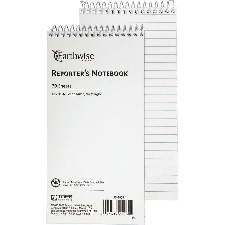 Ampad Earthwise Reporter's Notebook