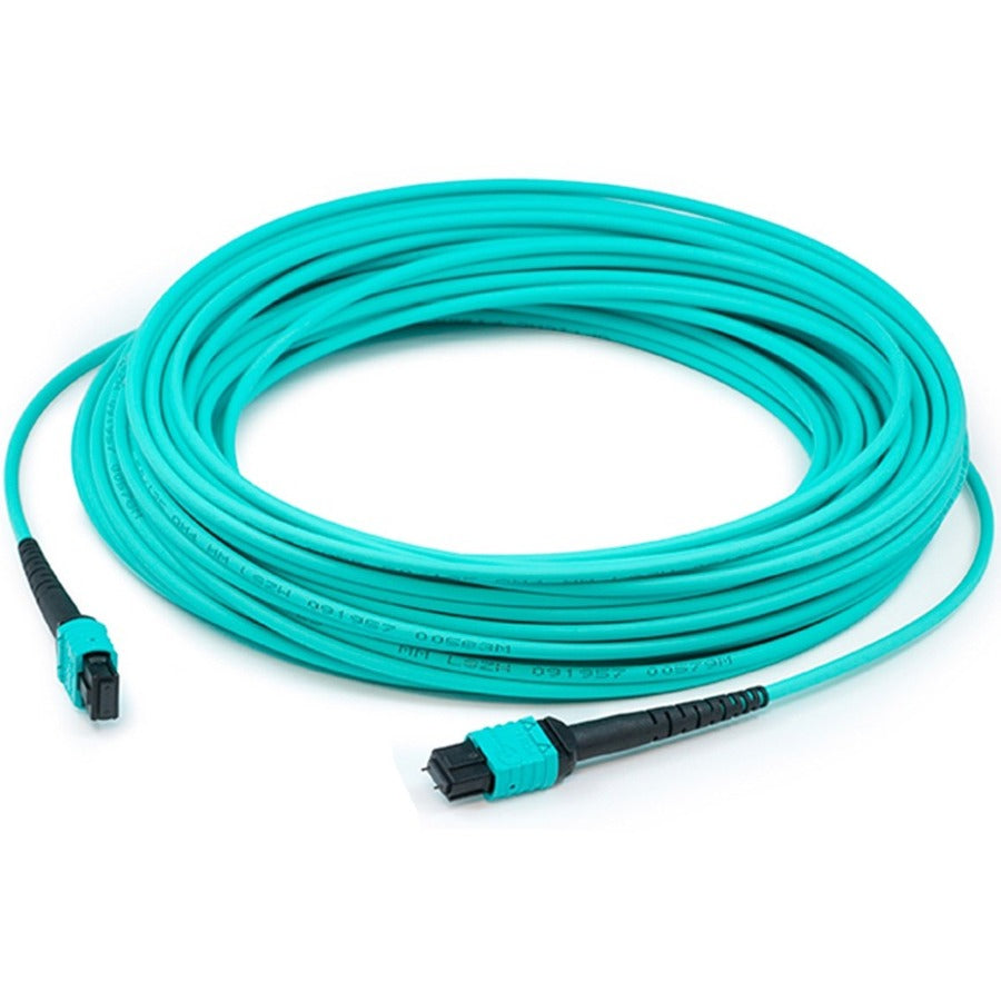 30M MPO F/F OM3 AQUA FIBER UPC