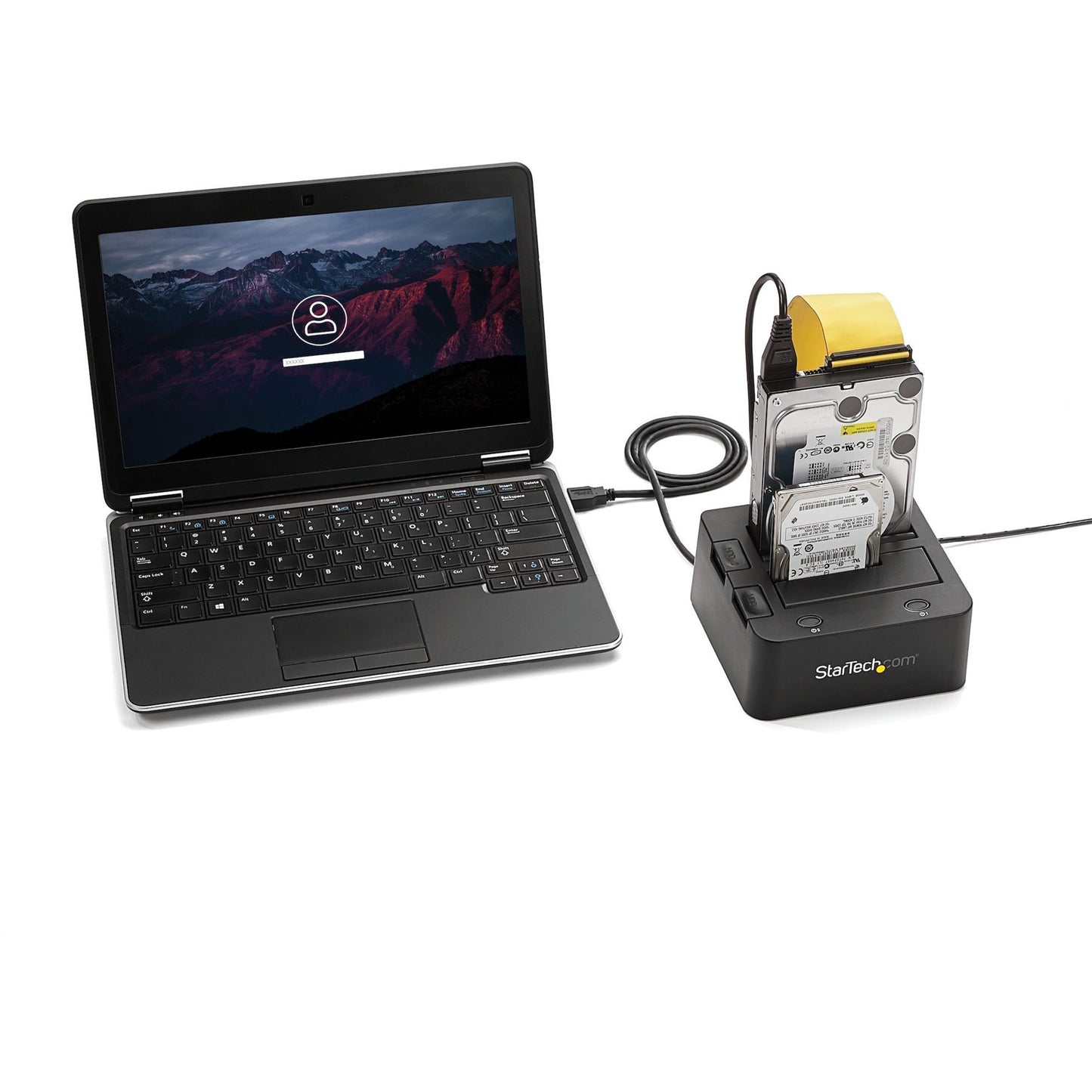 StarTech.com Dual-Bay USB 3.0 to SATA and IDE Hard Drive Docking Station 2.5/3.5" SATA III and IDE (40 pin) SSD/HDD Dock Top-Loading