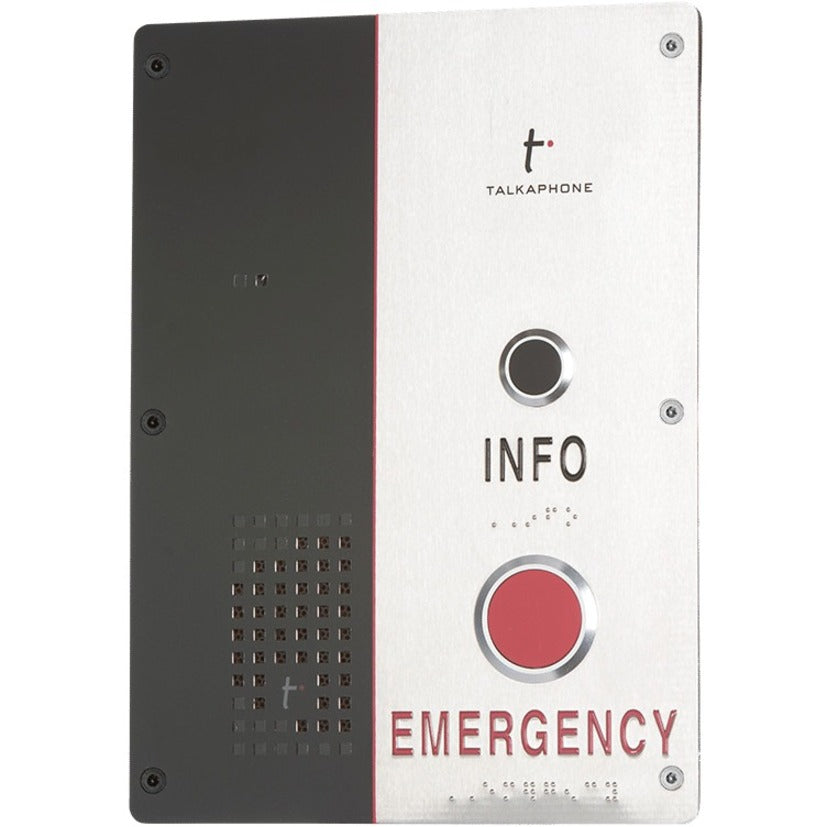 Talkaphone Dual Button Emergency/Info IP Call Station