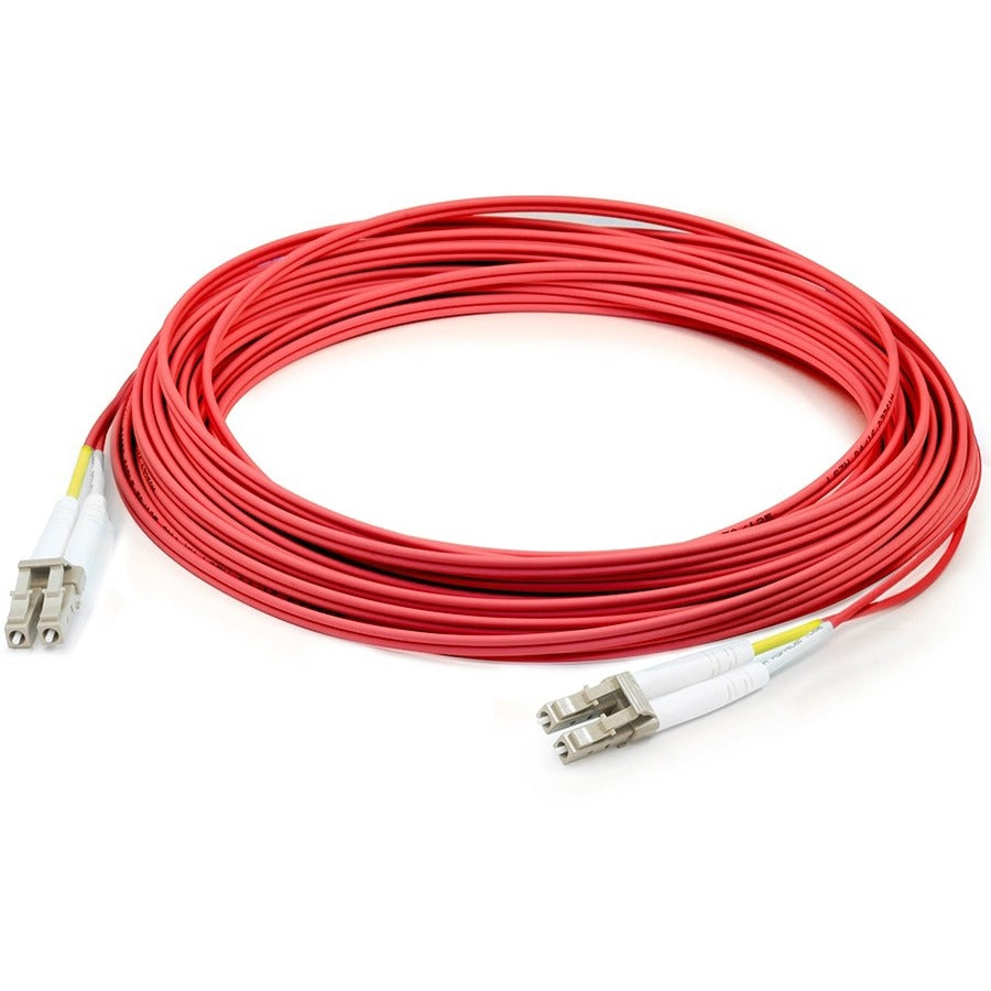 AddOn 2m LC (Male) to LC (Male) Red OM2 Duplex Fiber OFNR (Riser-Rated) Patch Cable