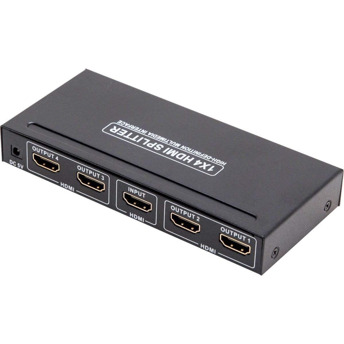 SYBA Multimedia 4 Port HDMI 1.3 Splitter Box Distributes High-Definition Signal to 4 HDTV