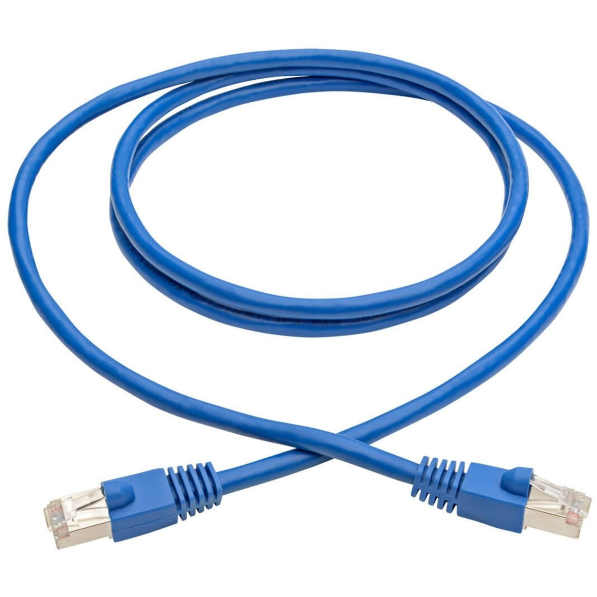 Tripp Lite Cat6a 10G Snagless Shielded STP Ethernet Cable (RJ45 M/M) PoE Blue 5 ft. (1.52 m)