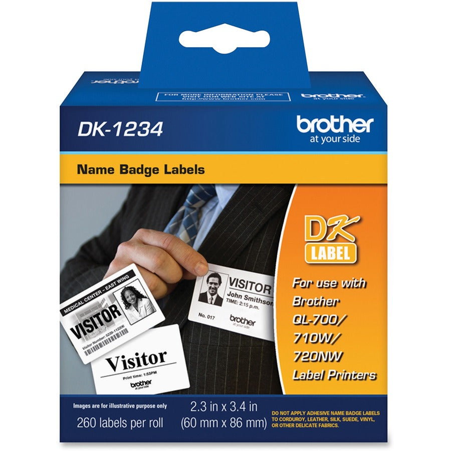 DK1234 ADHESIVE NAME BADGE FOR