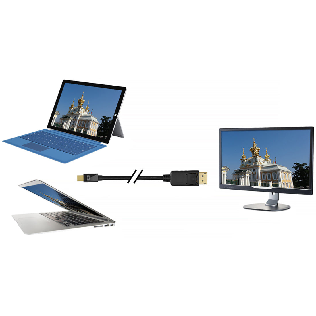 SIIG Mini DisplayPort to DisplayPort Cable - 2M