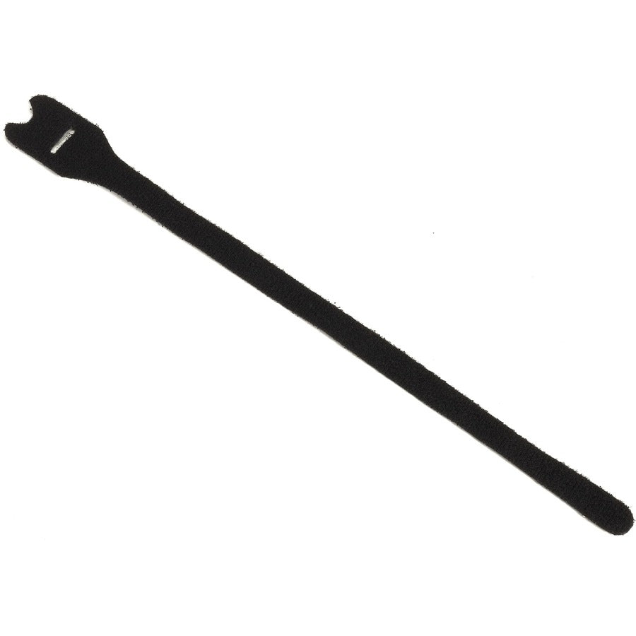 Black Box Hook-and-Loop Cable Wrap - 1/2" x 12" Black 10-Pack