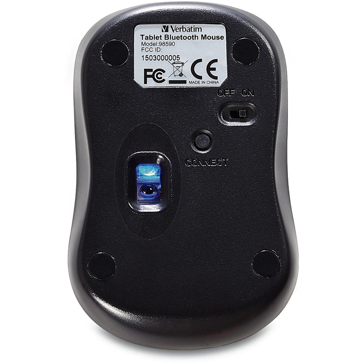 Bluetooth® Wireless Tablet Multi-Trac Blue LED Mouse - Graphite