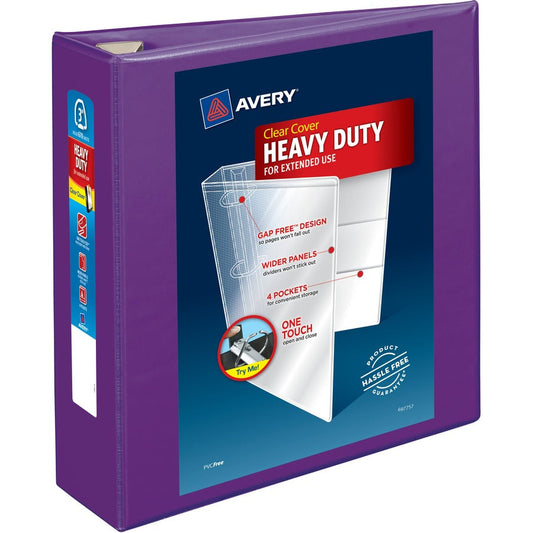 Avery&reg; Heavy-Duty View Purple 3" Binder (79810)