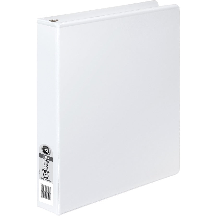 Wilson Jones® Basic Round Ring View Binder 1" White