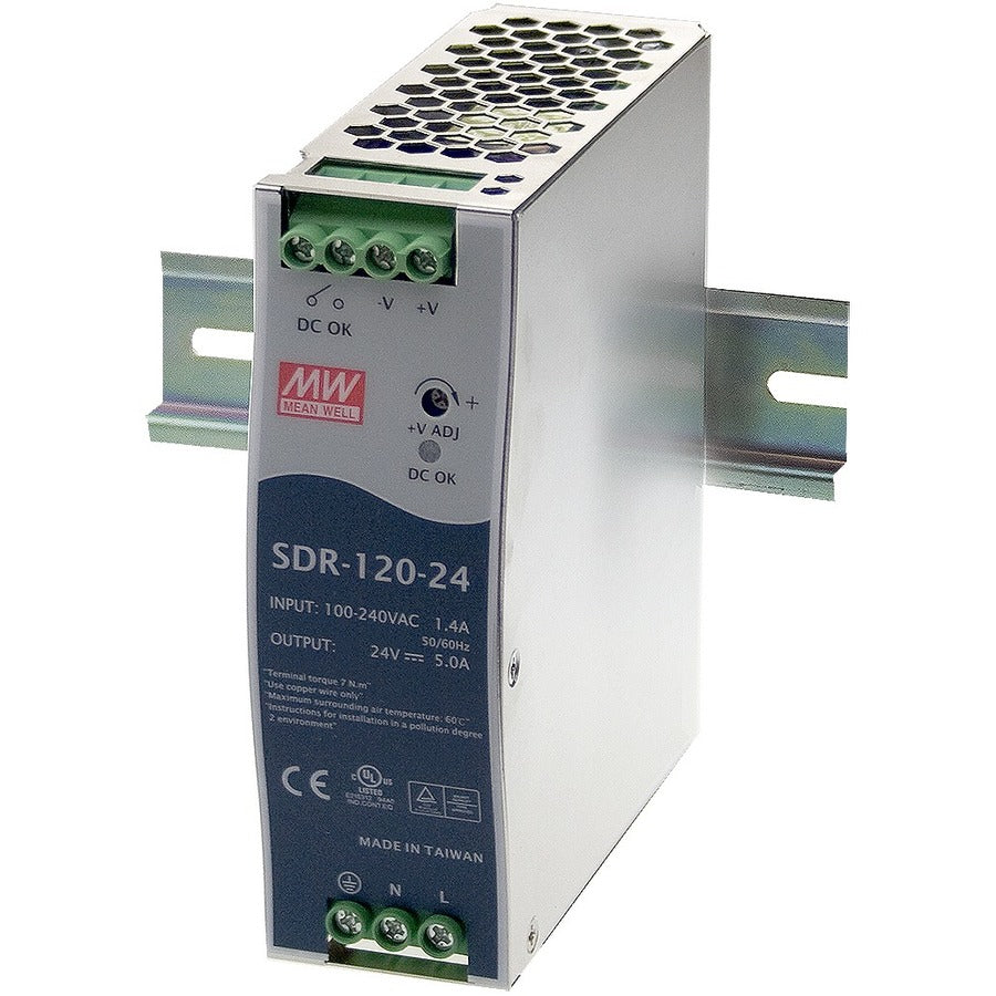 Black Box DIN Rail Industrial Power Supply - 120W 24VDC