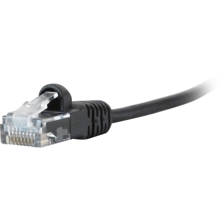 1FT CAT6 BLACK SNAGLESS