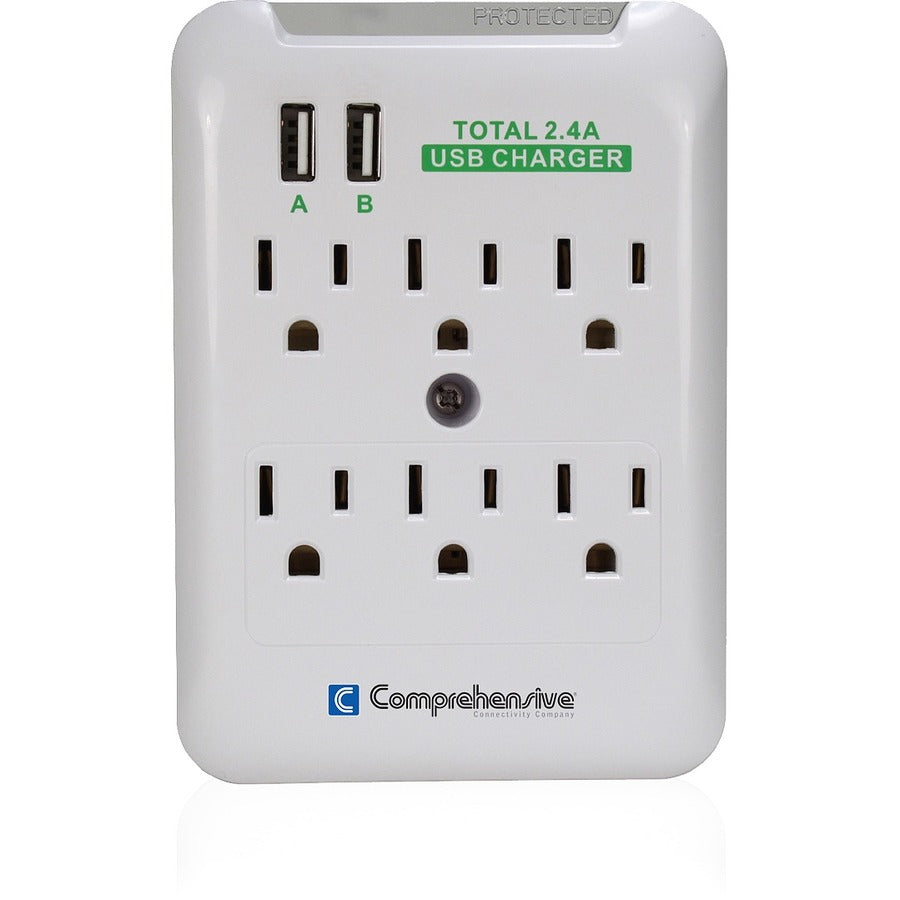 6PORT WALL MOUNT SURGE OUTLET