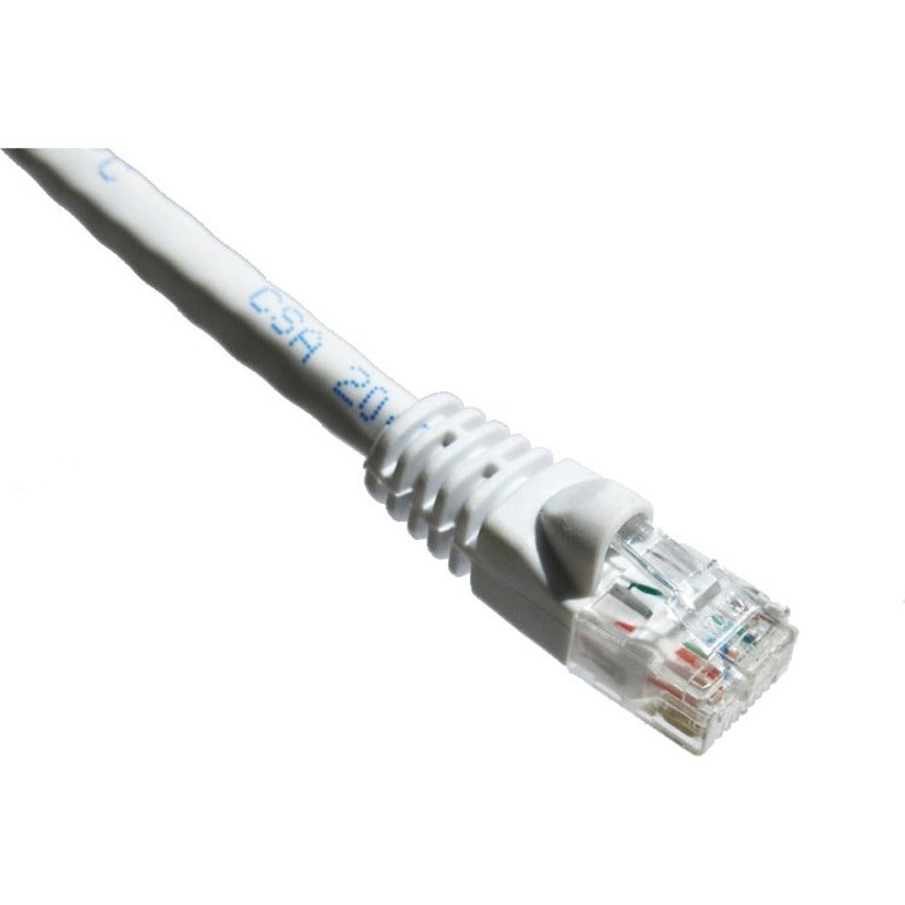 1FT CAT6A WHITE MOLDED BOOT