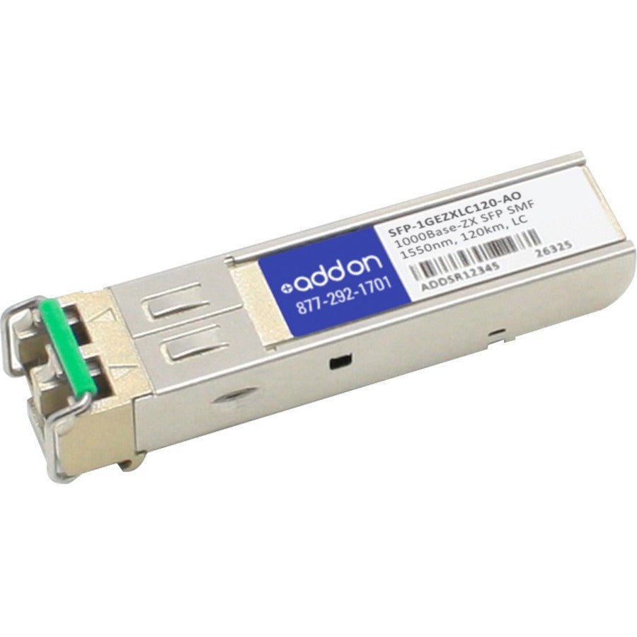 AddOn Moxa SFP-1GEZXLC120 Compatible TAA Compliant 1000Base-ZX SFP Transceiver (SMF 1550nm 120km LC)
