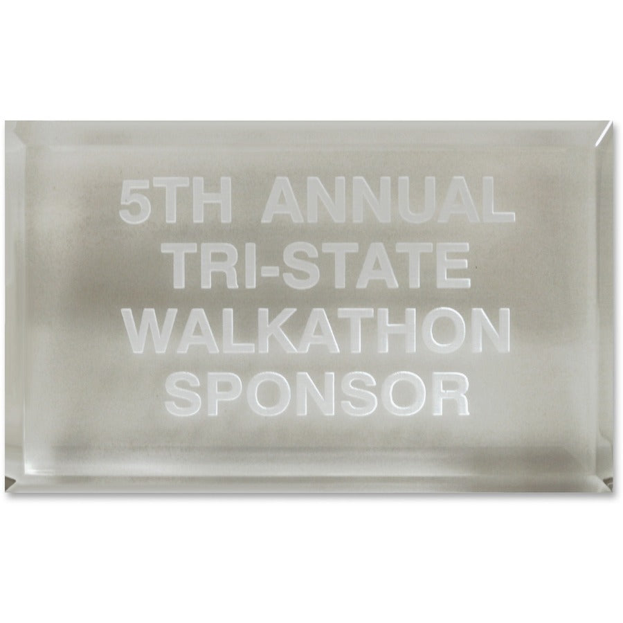 Xstamper Trinity Paperweight Acrylic Award