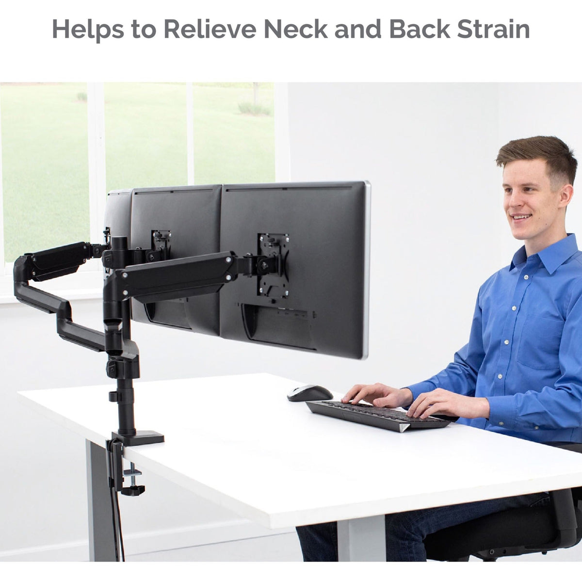 Fellowes Platinum Series Triple Monitor Arm