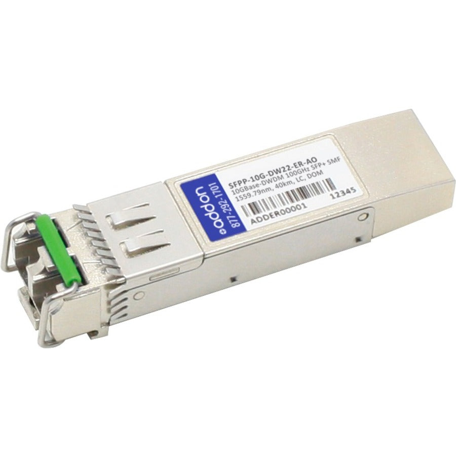 AddOn Juniper Networks SFPP-10G-DW22-ER Compatible TAA Compliant 10GBase-DWDM 100GHz SFP+ Transceiver (SMF 1559.79nm 40km LC DOM)