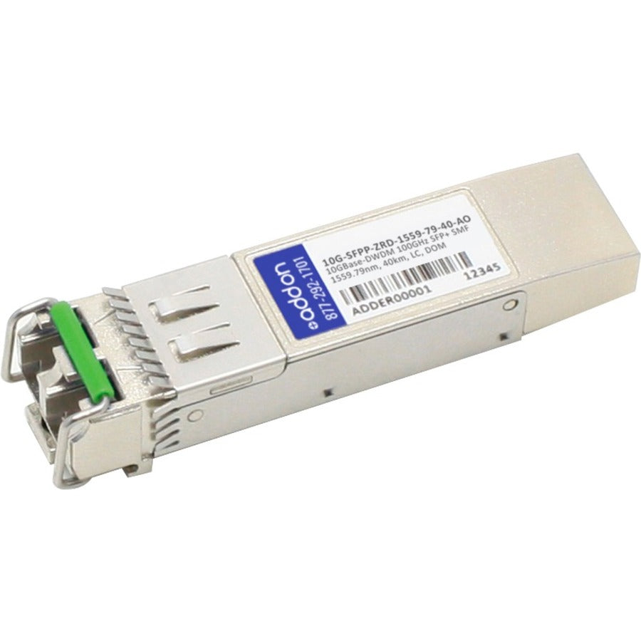 Brocade (Formerly) 10G-SFPP-ZRD-1559-79-40 Compatible TAA Compliant 10GBase-DWDM 100GHz SFP+ Transceiver (SMF 1559.79nm 40km LC DOM)