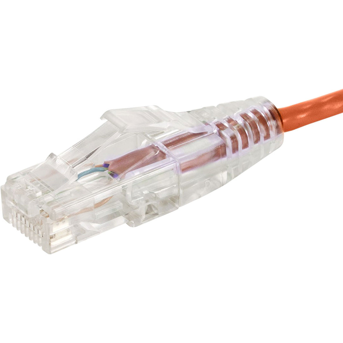 Monoprice SlimRun Cat6 28AWG UTP Ethernet Network Cable 1ft Orange